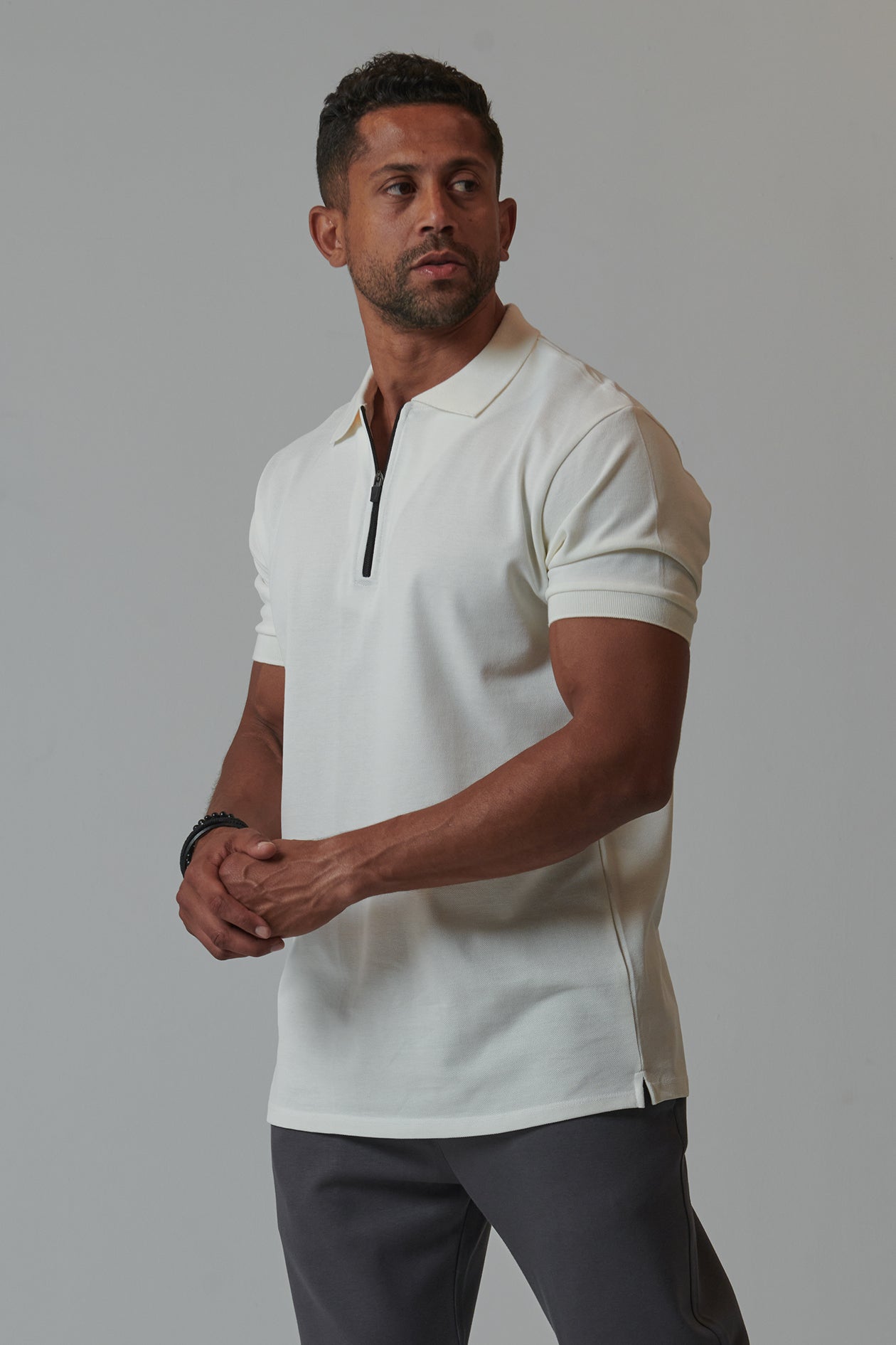 ZIP POLO SHIRT