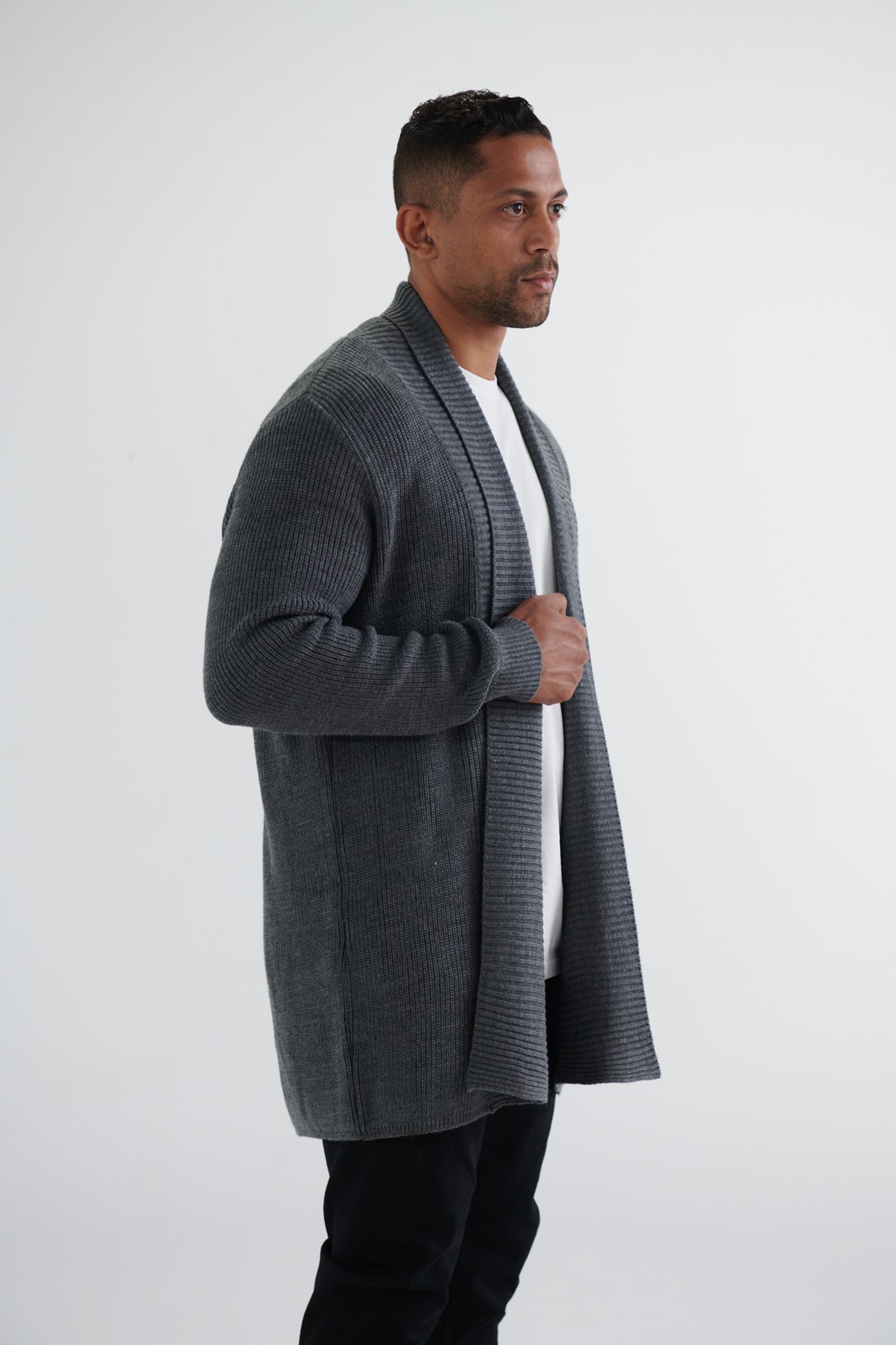 KNIT LONG CARDIGAN