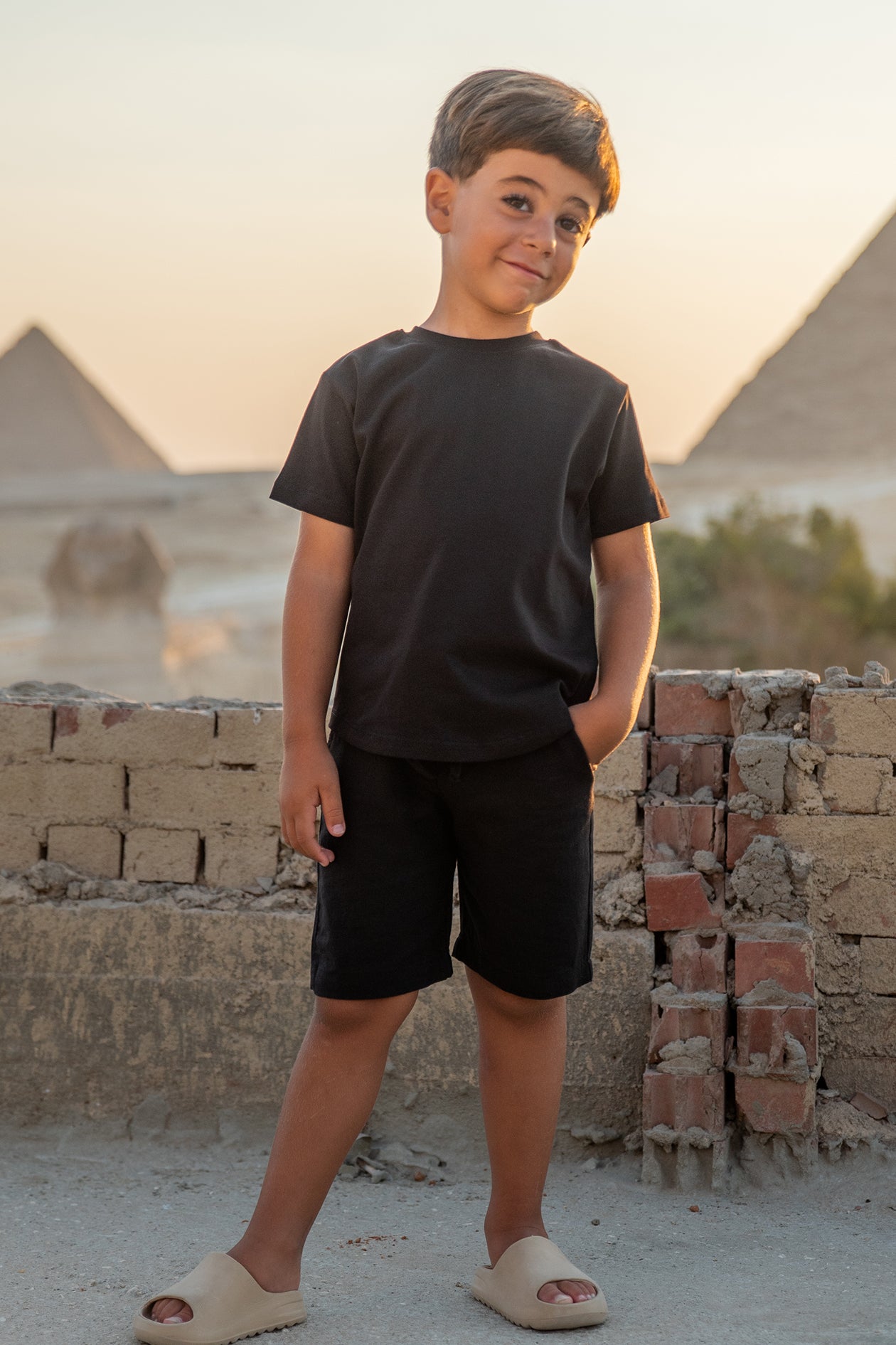 KIDS LINEN SHORTS