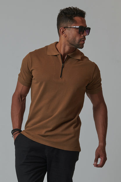 ZIP POLO SHIRT