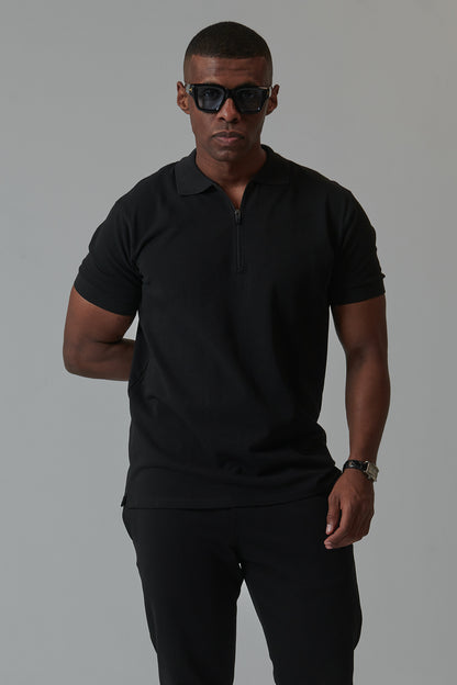 ZIP POLO SHIRT