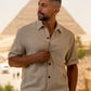 LINEN REGULAR SHIRT SHORT SLEEVES