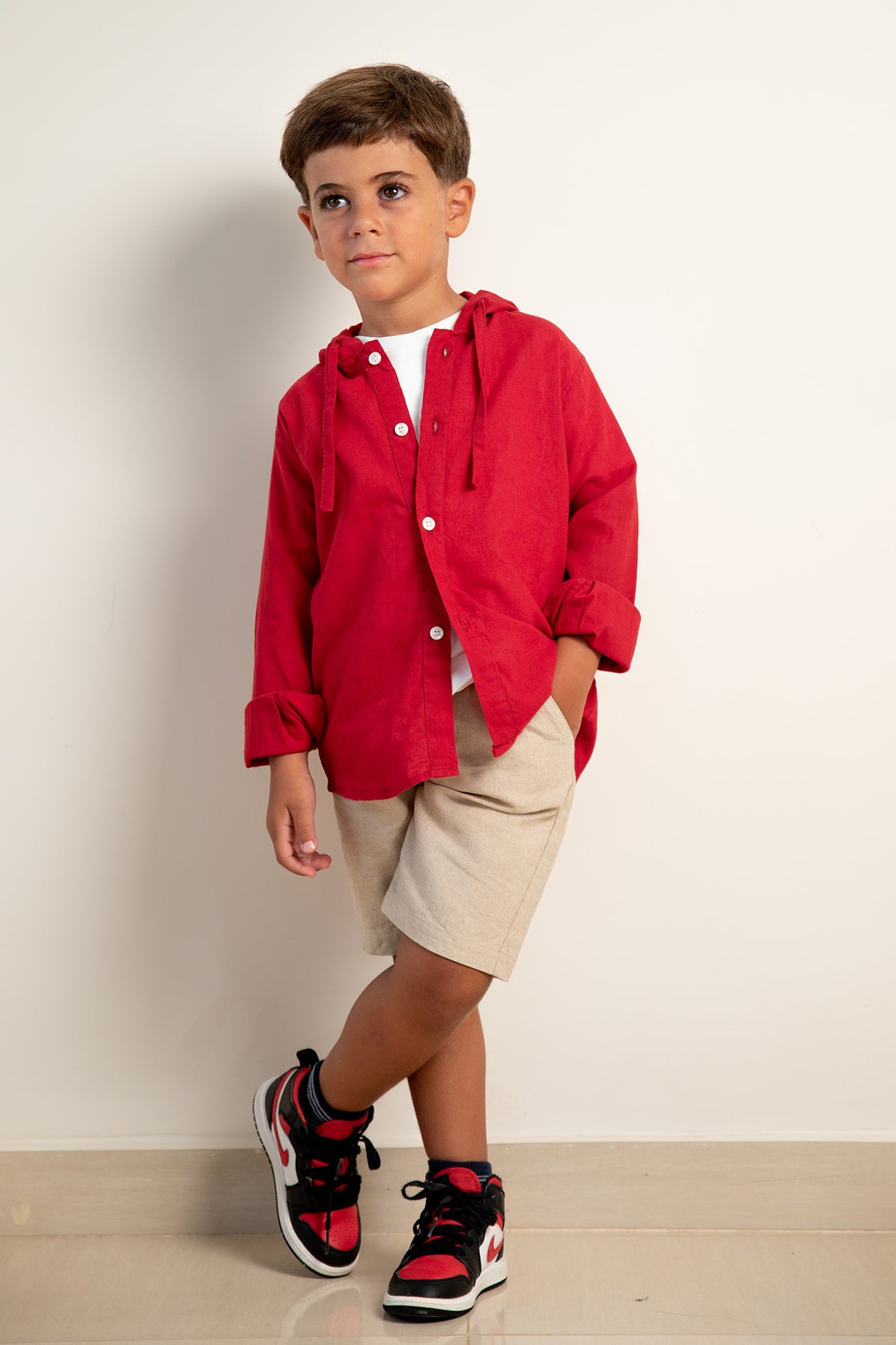 KIDS HOODED SHIRT