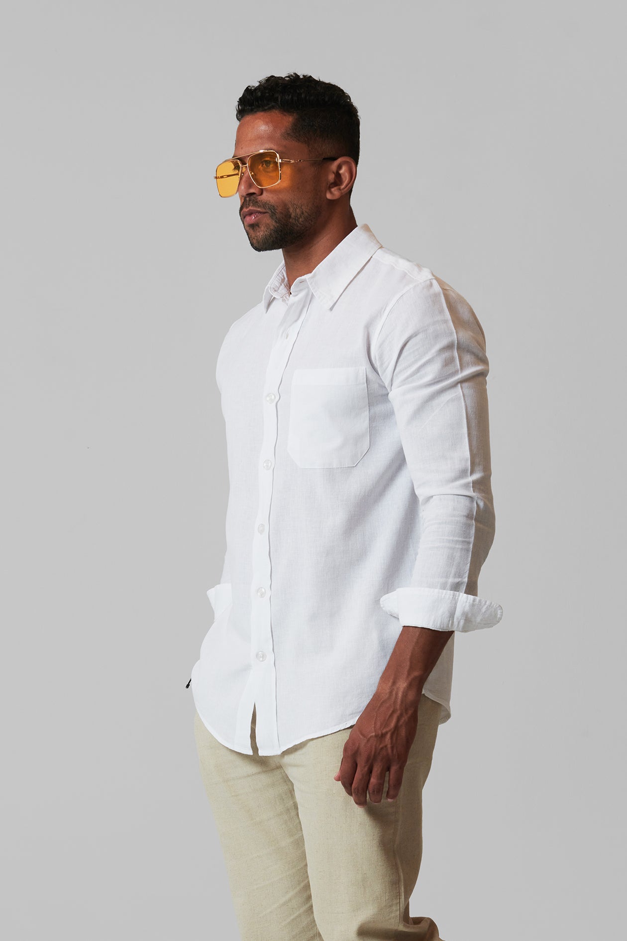 LINEN REGULAR SHIRT LONG SLEEVES