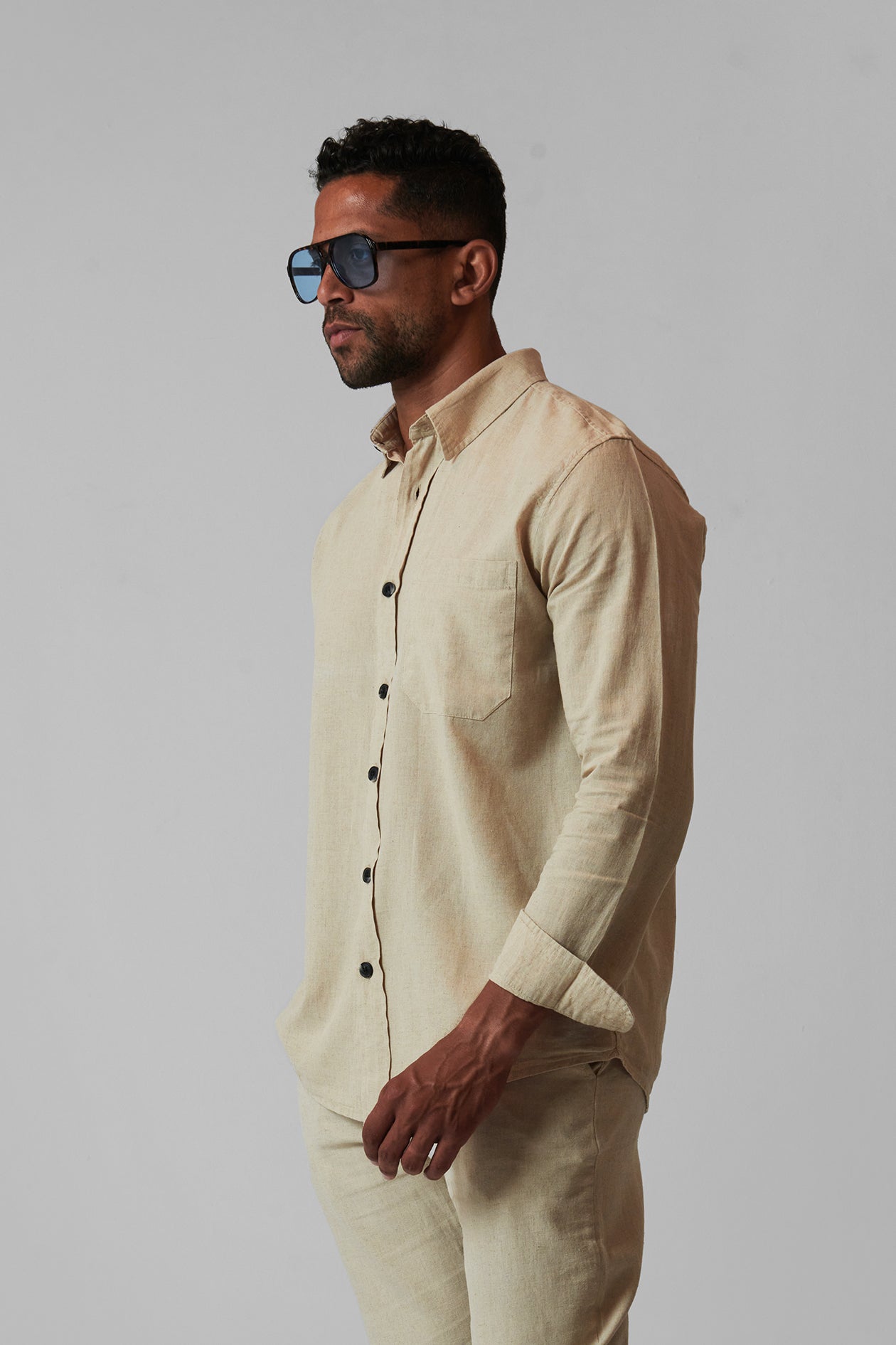 LINEN REGULAR SHIRT LONG SLEEVES
