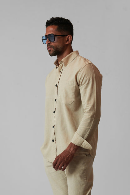 LINEN REGULAR SHIRT LONG SLEEVES