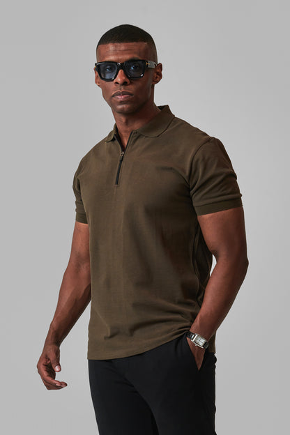 ZIP POLO SHIRT