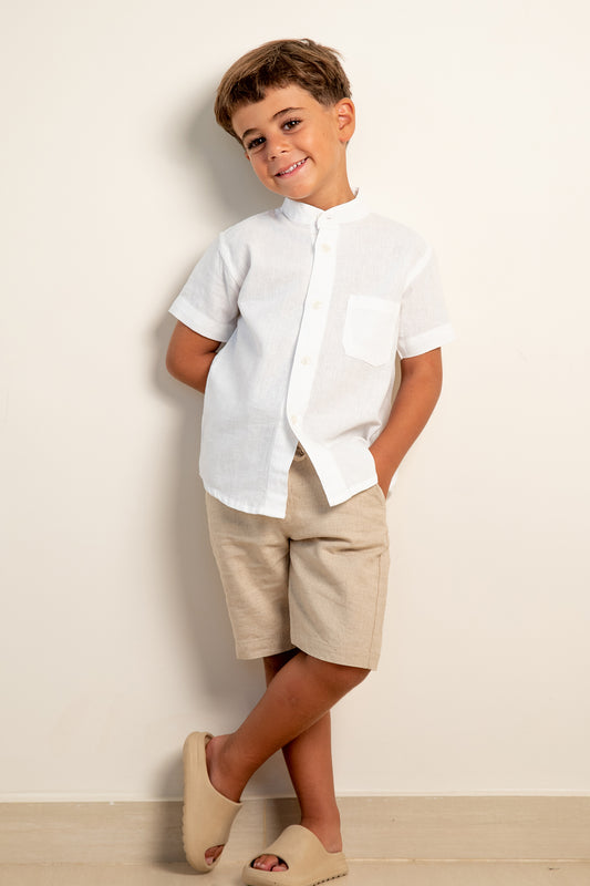 KIDS LINEN SHORTS