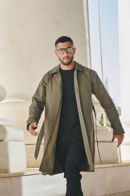 How To Style A Green Trench Coat Men Green Coat Men Sales