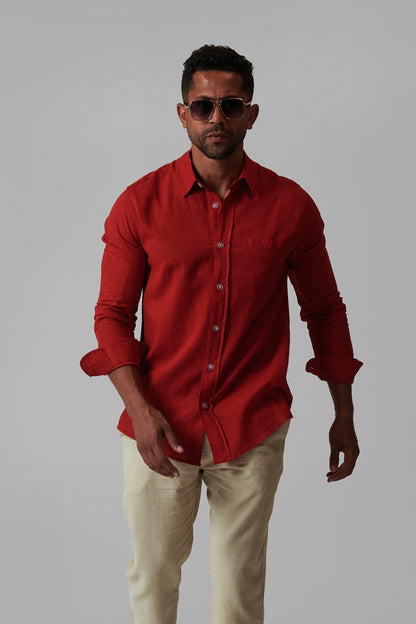 LINEN REGULAR SHIRT LONG SLEEVES