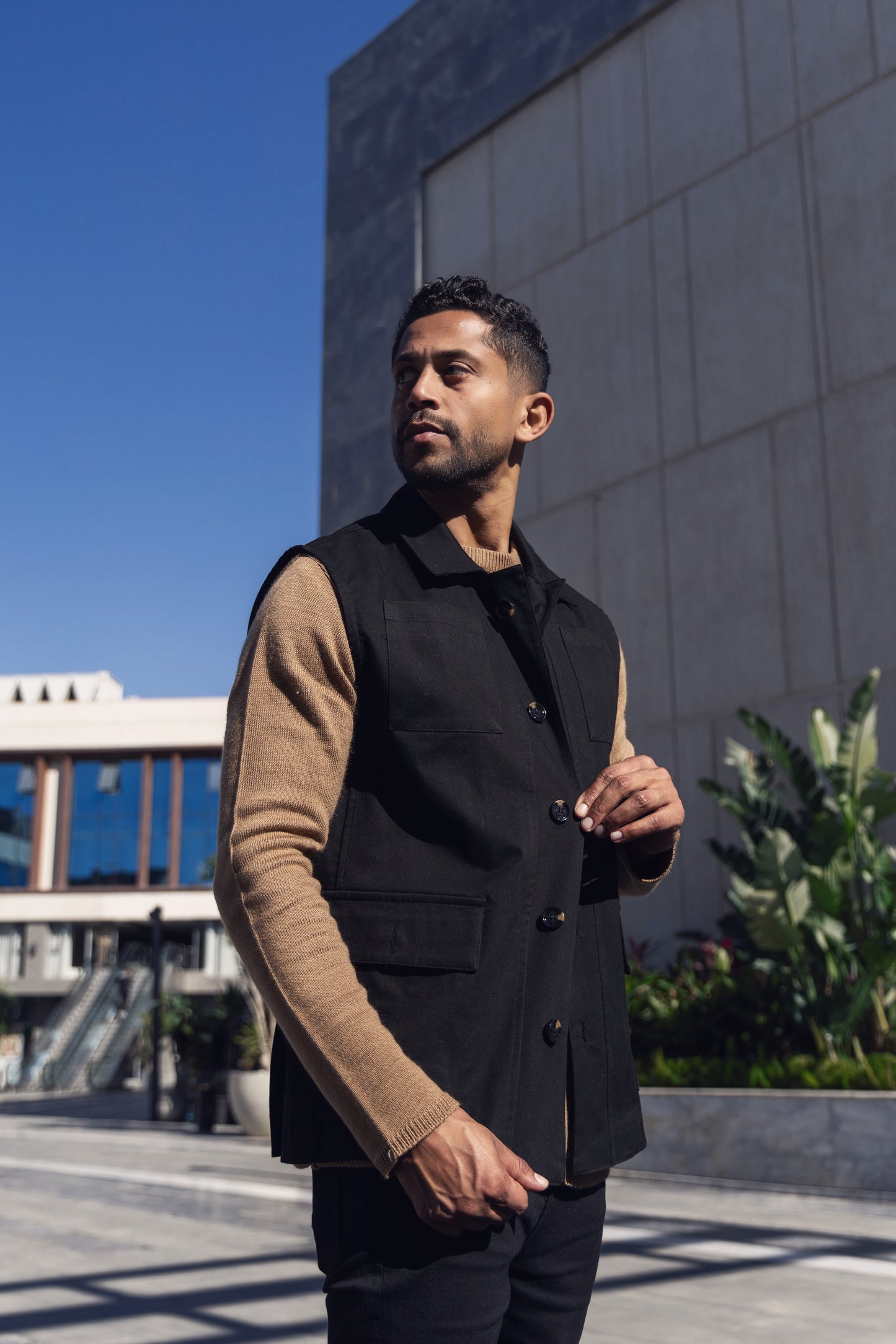 GABARDINE VEST