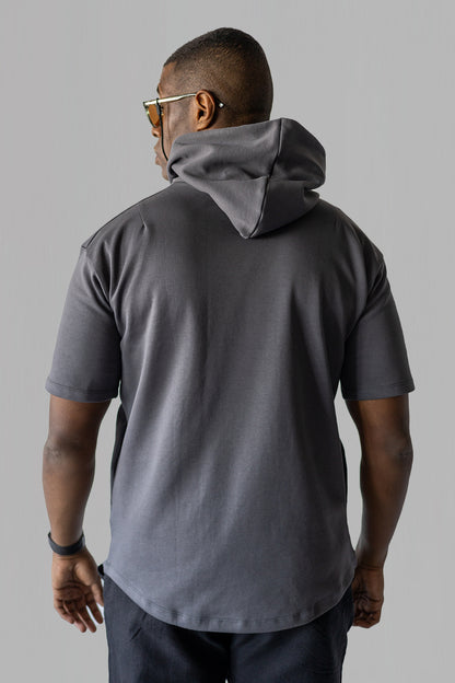 HOODED CURVED T
