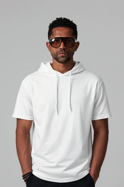 HOODED CURVED T